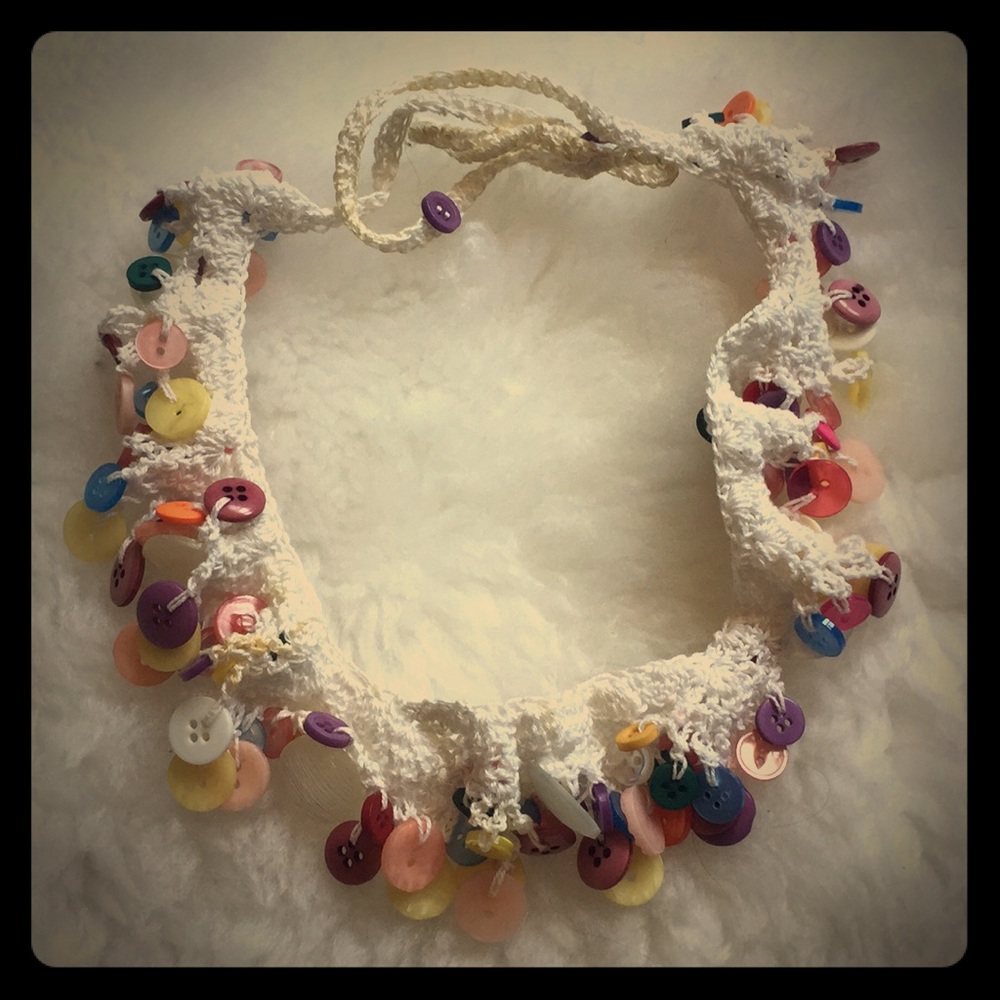 Vintage Button Necklace